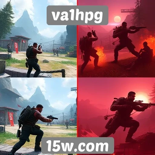 Comparativo de gráficos nos jogos da plataforma va1hpg